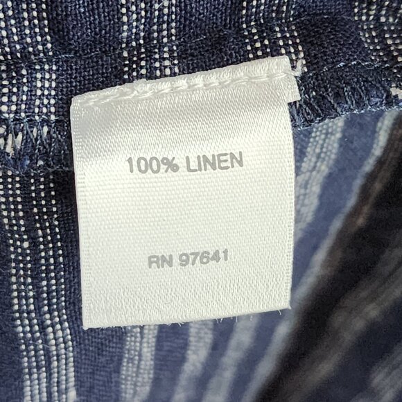 J. Jill Women's 100% Linen Sleeveless Horizontal Stripe A-line Top - M - Picture 7 of 8